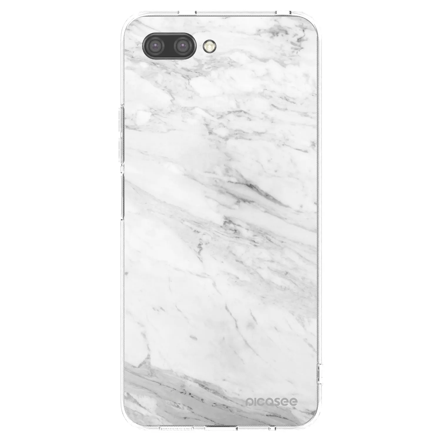 Picasee silikonski prozorni ovitek za Honor 10 - White marble