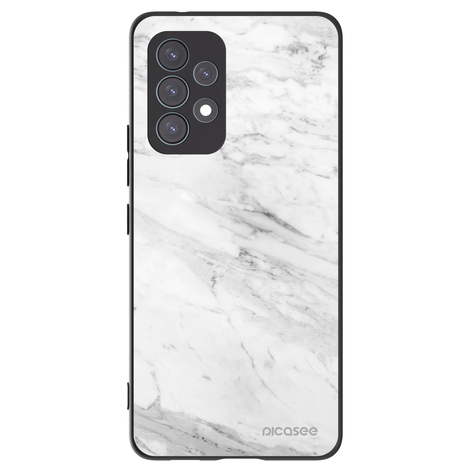 Picasee silikonski črni ovitek za Samsung Galaxy A53 5G A536 - White marble