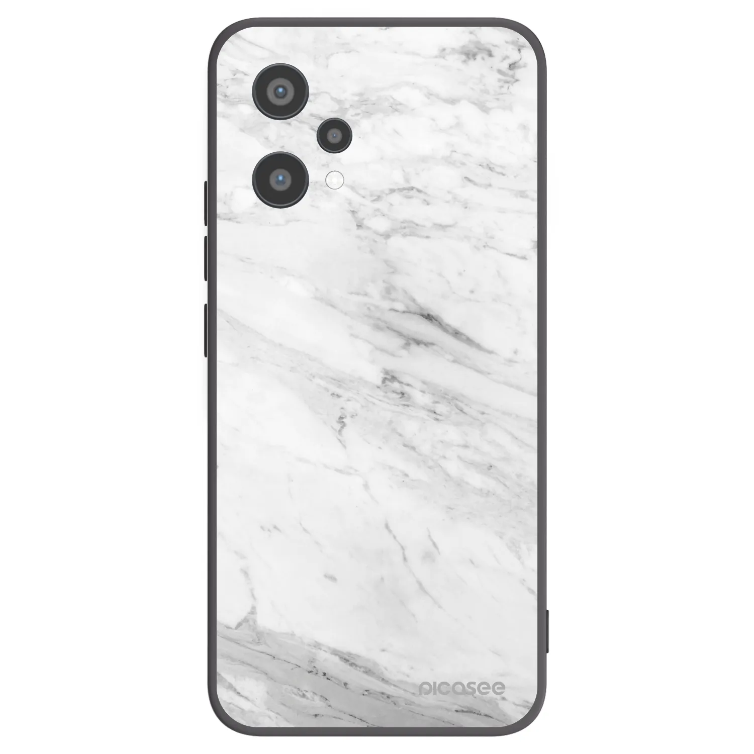 Picasee silikonski črni ovitek za Realme 9 Pro 5G - White marble