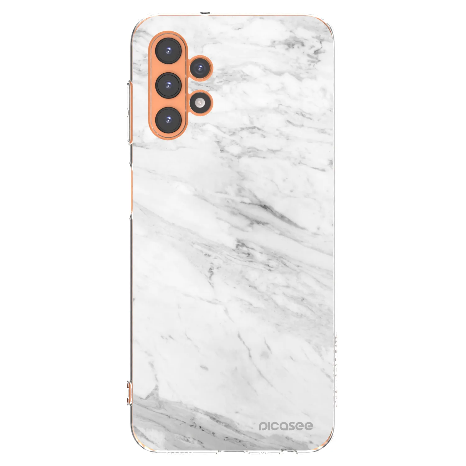 Picasee silikonski prozorni ovitek za Samsung Galaxy A13 4G A135 - White marble