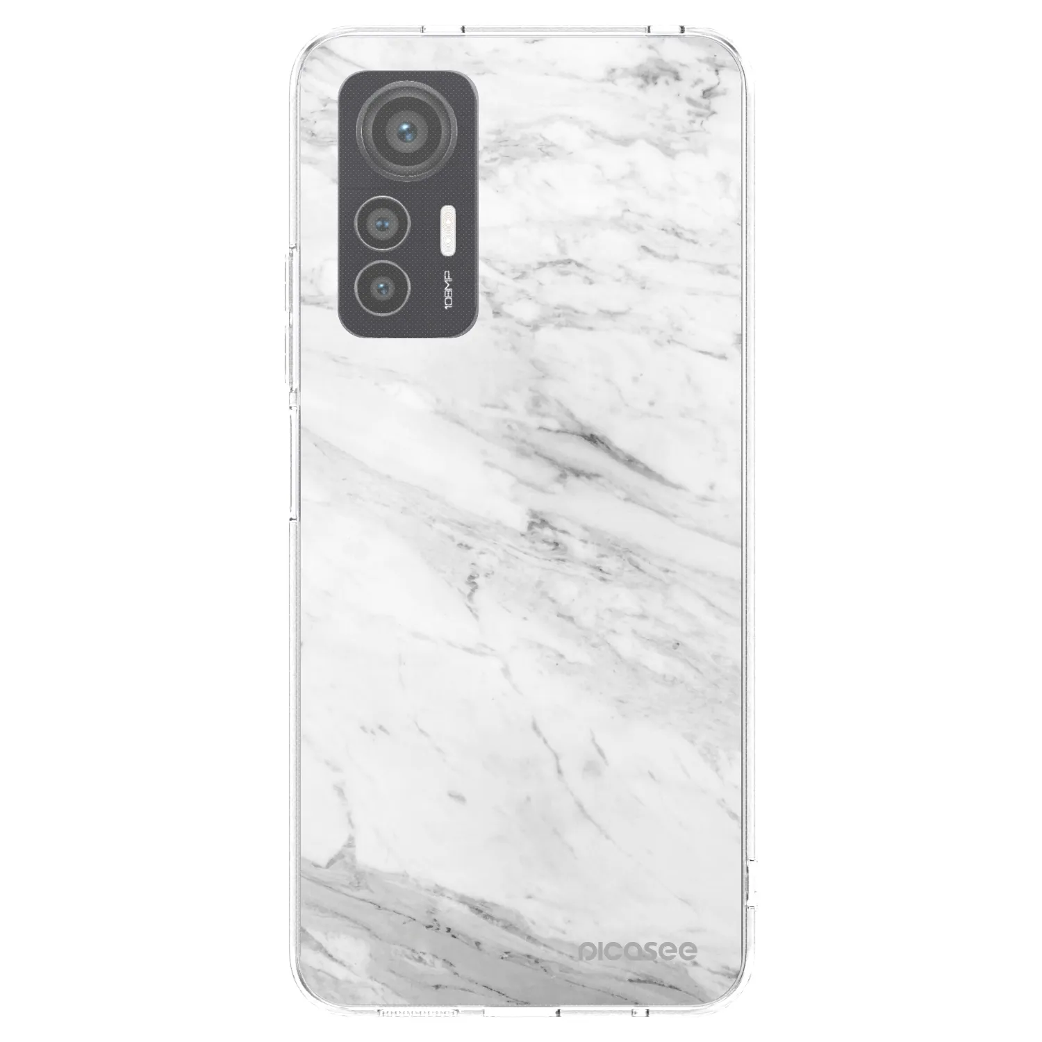 Picasee silikonski prozorni ovitek za Xiaomi 12 Lite - White marble