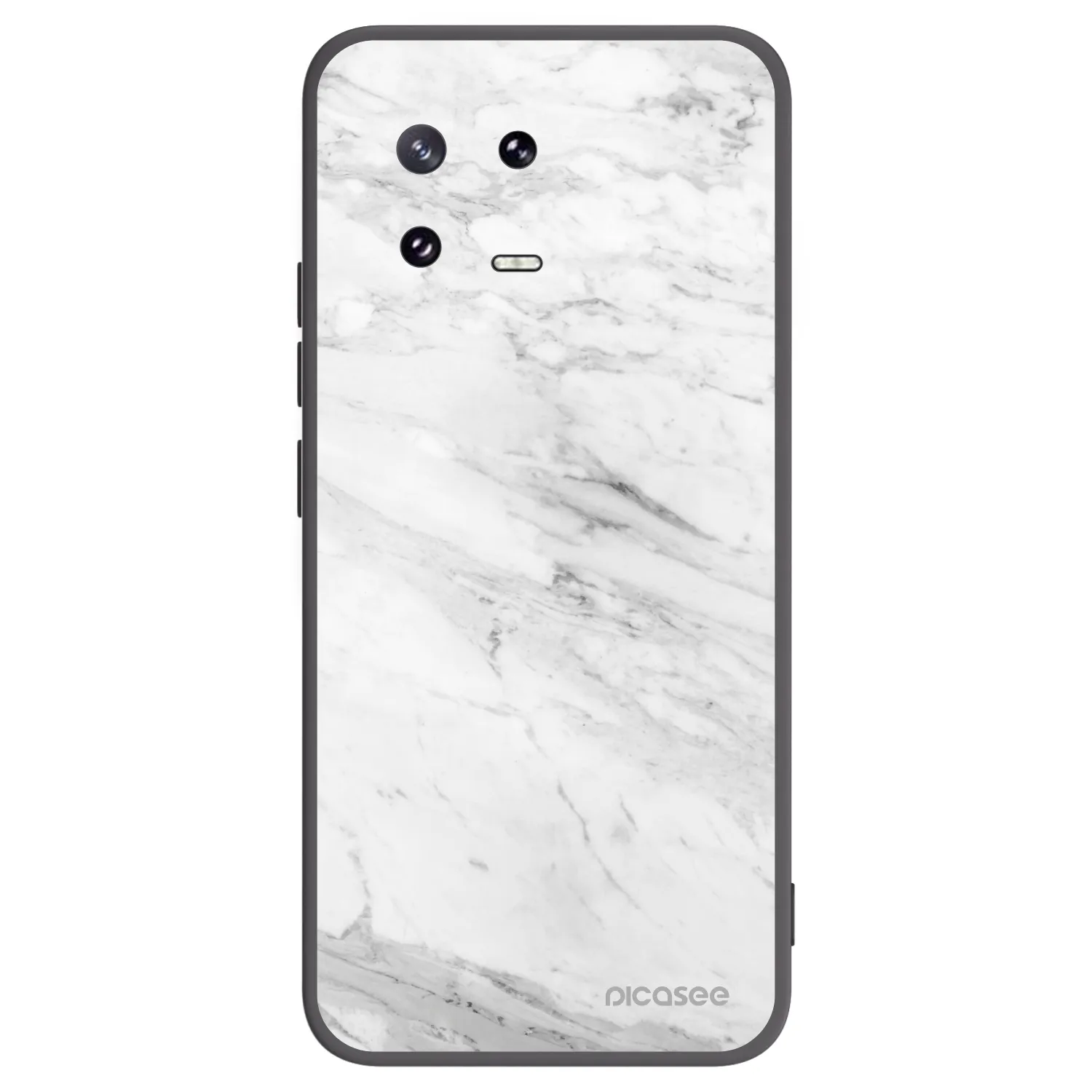 Picasee silikonski črni ovitek za Xiaomi 13 Pro - White marble