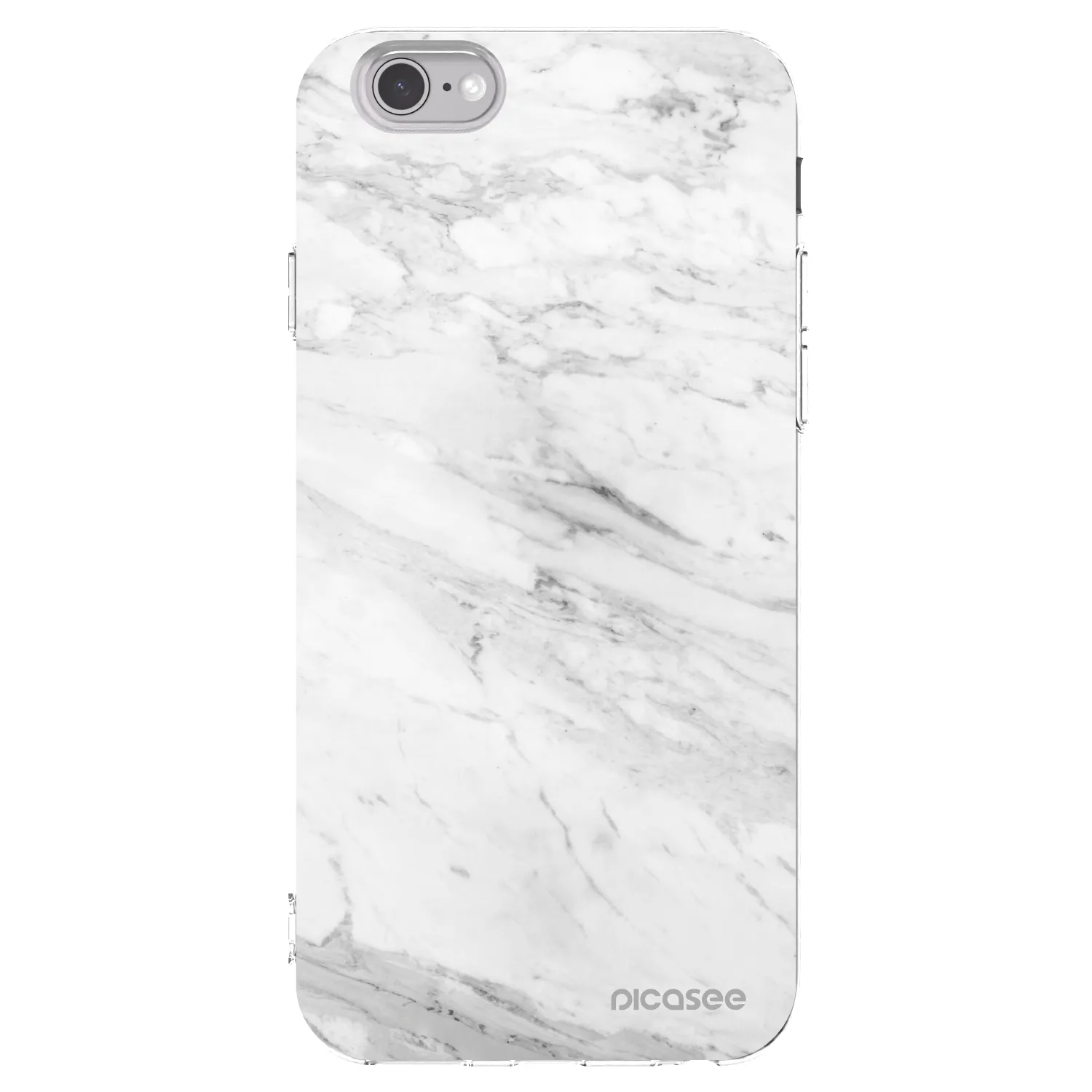 Picasee silikonski prozorni ovitek za Apple iPhone 6/6S - White marble