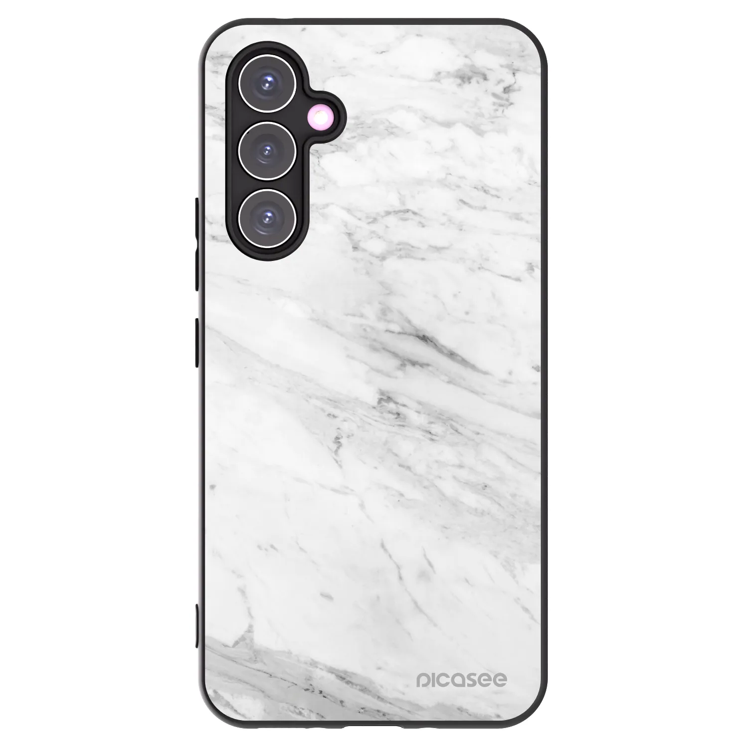 Picasee silikonski črni ovitek za Samsung Galaxy A54 5G A546B - White marble