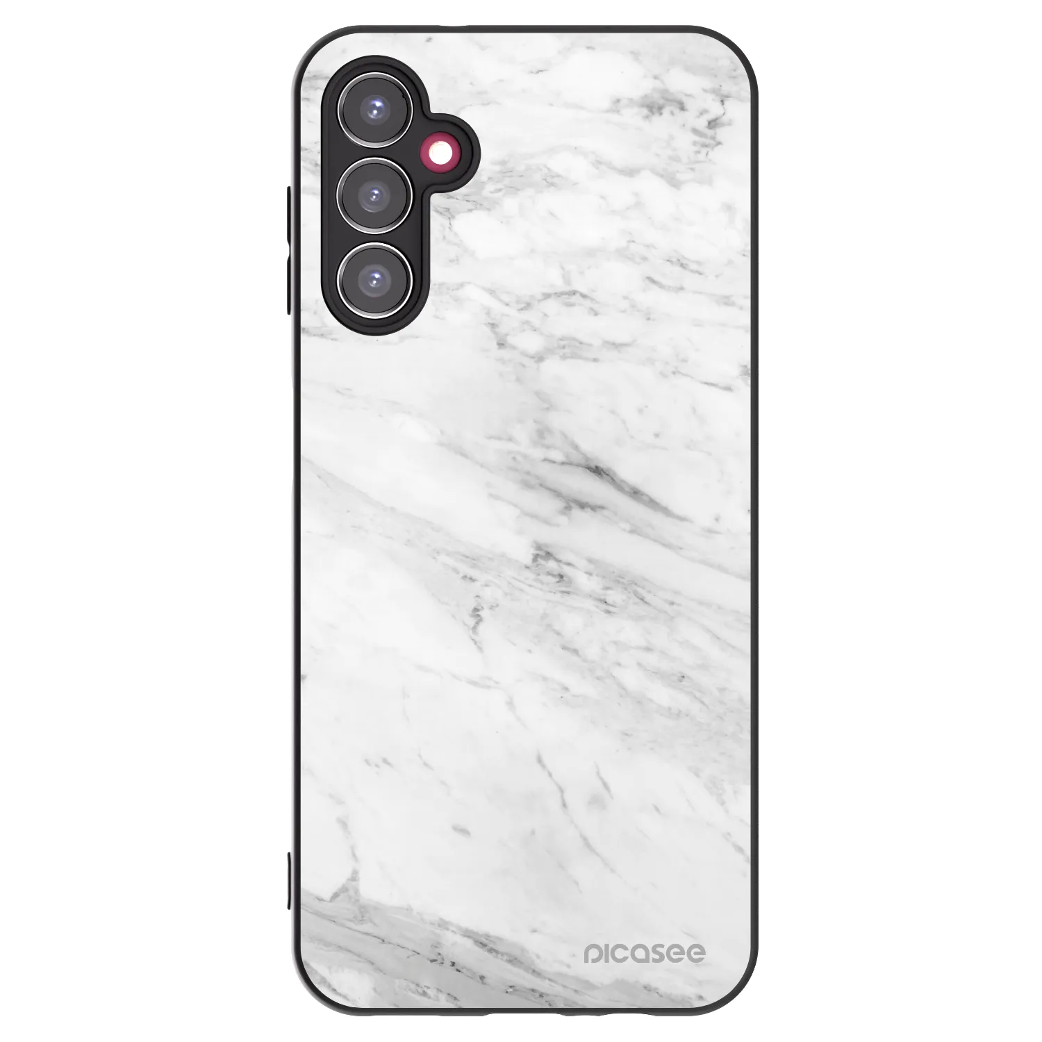 Picasee silikonski črni ovitek za Samsung Galaxy A14 4G A145R - White marble