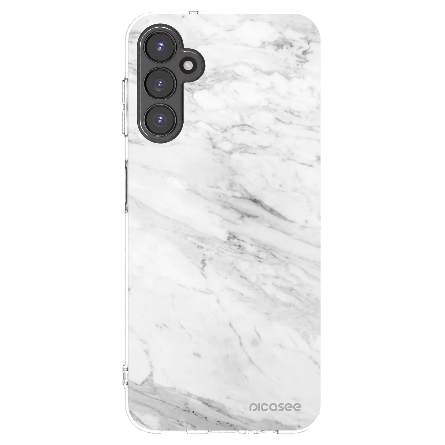 Picasee silikonski prozorni ovitek za Samsung Galaxy A14 4G A145R - White marble