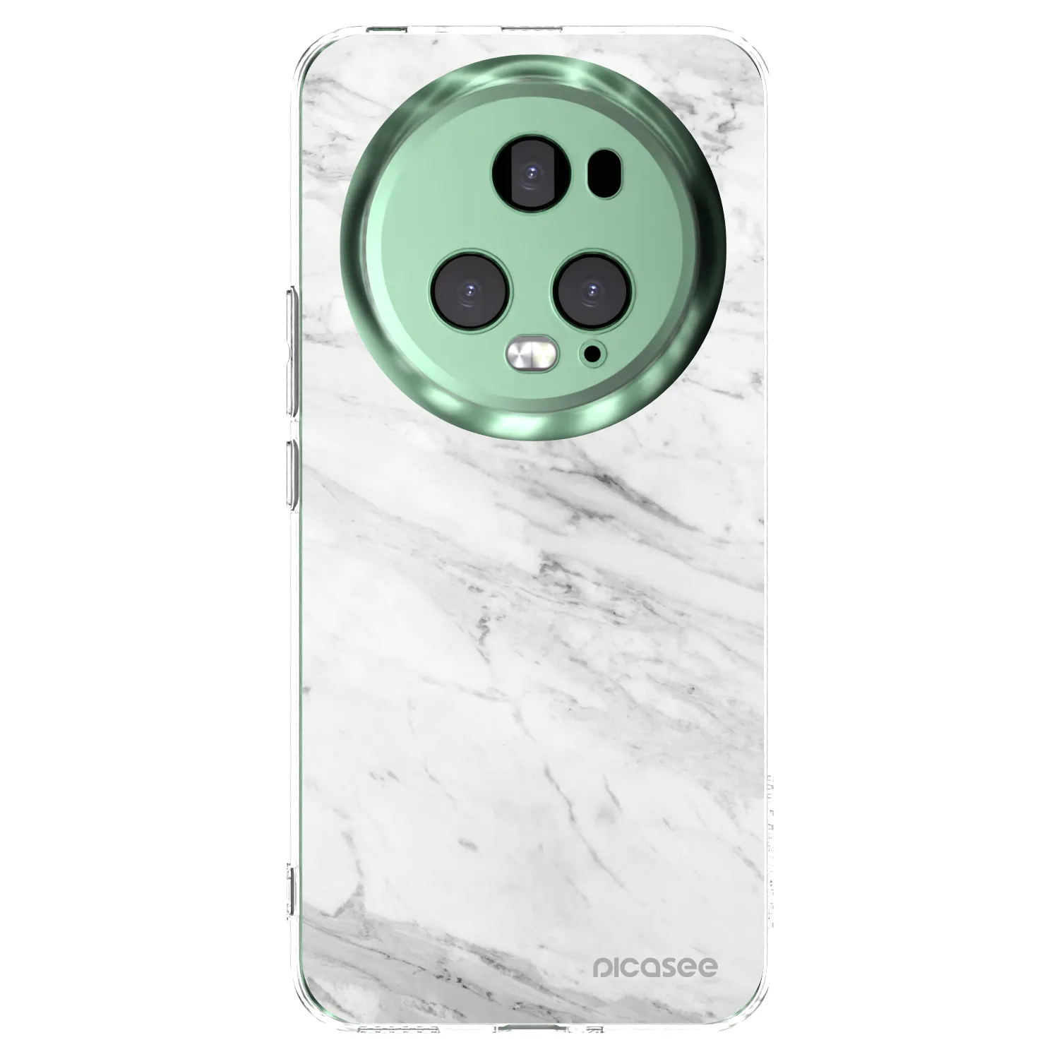 Picasee silikonski prozorni ovitek za Honor Magic5 Pro - White marble