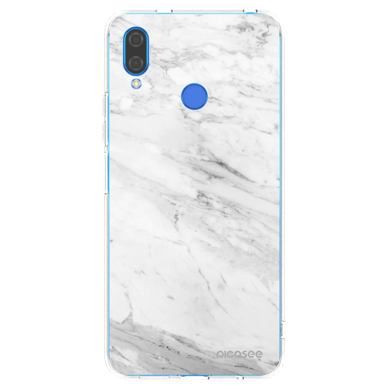 Picasee silikonski prozorni ovitek za Huawei Nova 3i - White marble