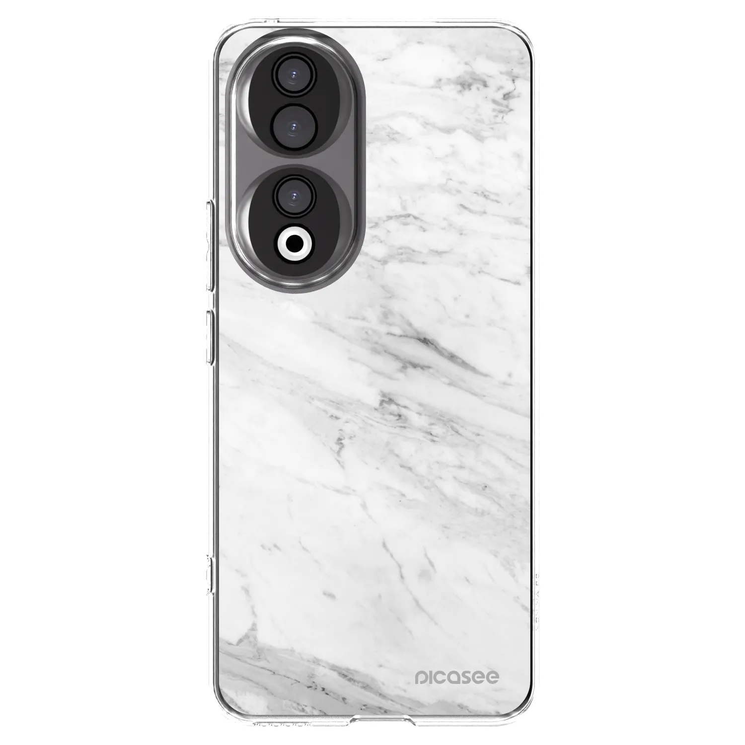 Picasee silikonski prozorni ovitek za Honor 90 5G - White marble