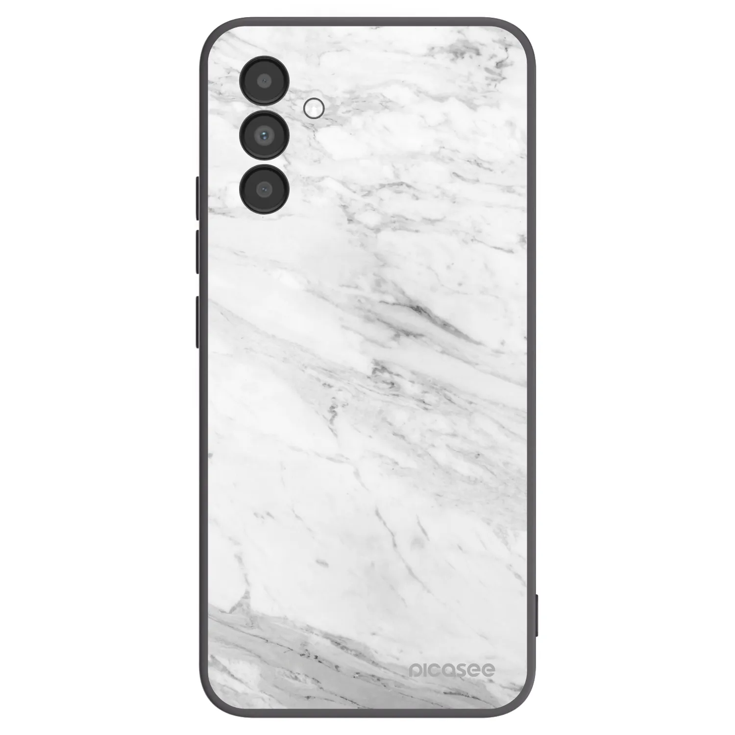 Picasee silikonski črni ovitek za Samsung Galaxy A04s A047F - White marble