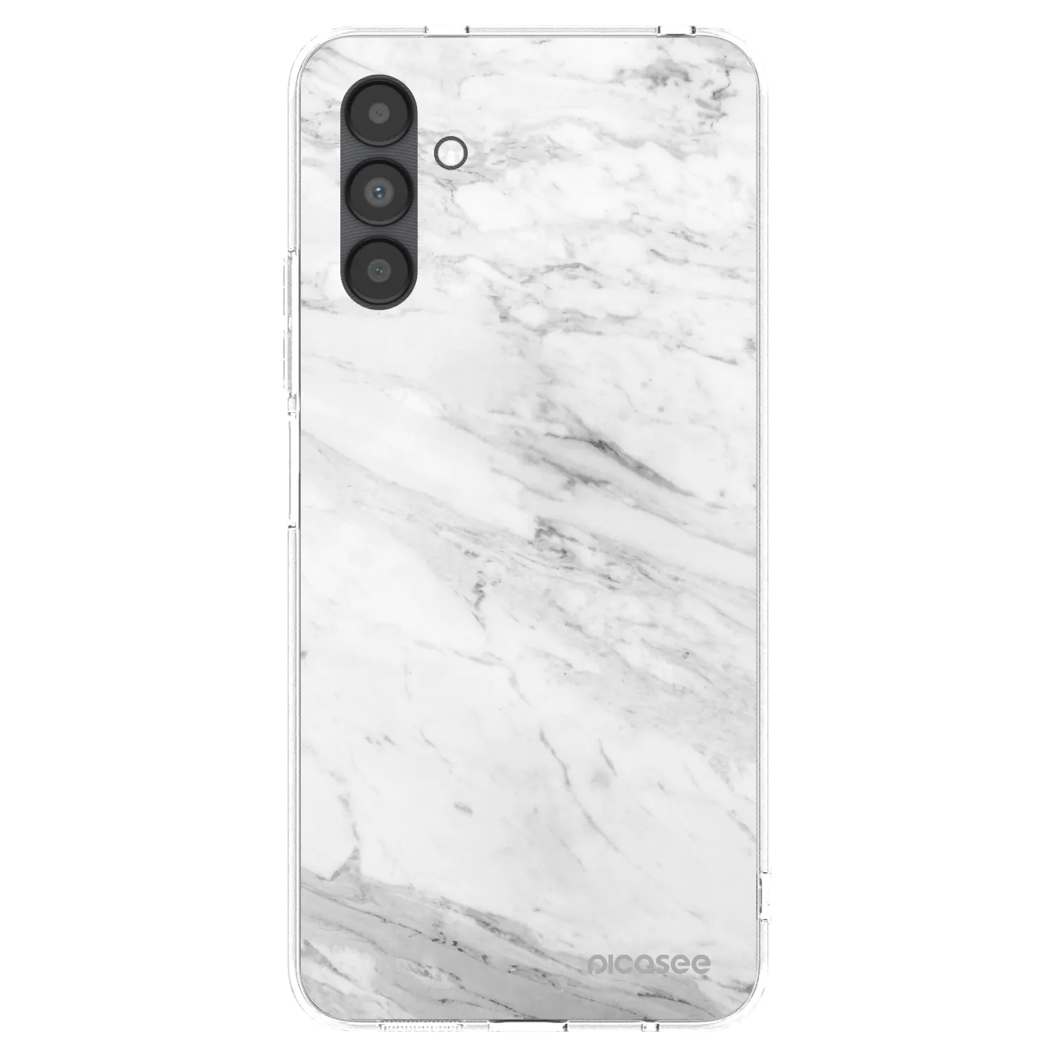 Picasee silikonski prozorni ovitek za Samsung Galaxy A04s A047F - White marble