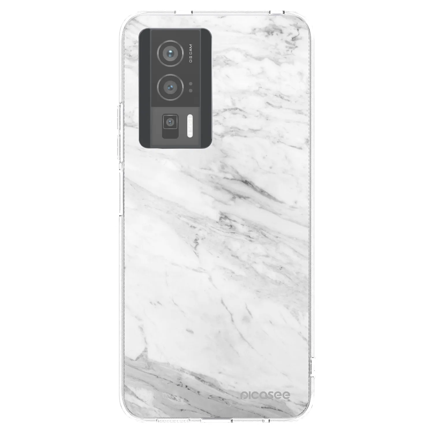 Picasee silikonski prozorni ovitek za Xiaomi Poco F5 Pro 5G - White marble
