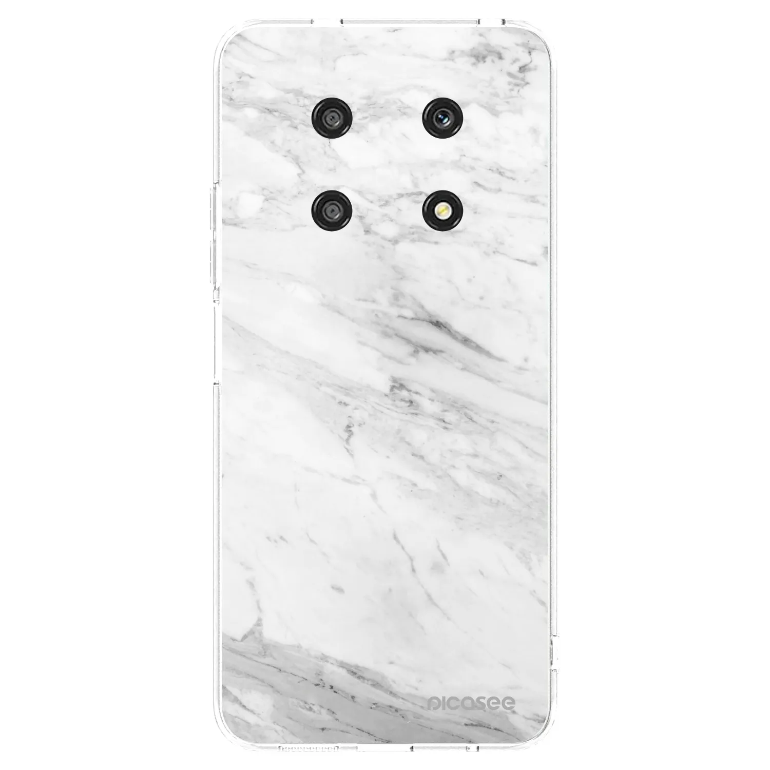 Picasee silikonski prozorni ovitek za Honor Magic4 Lite 5G - White marble