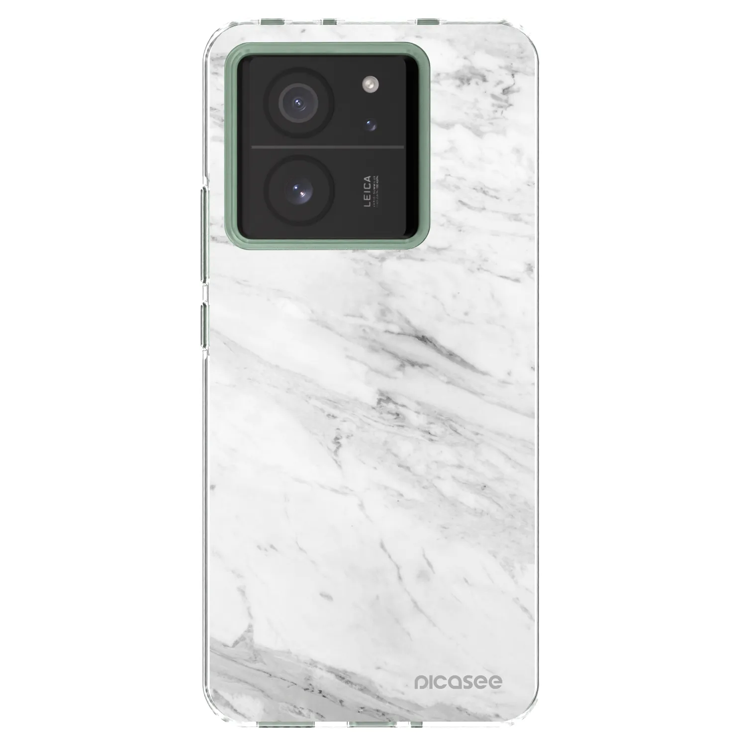 Picasee silikonski prozorni ovitek za Xiaomi 13T - White marble