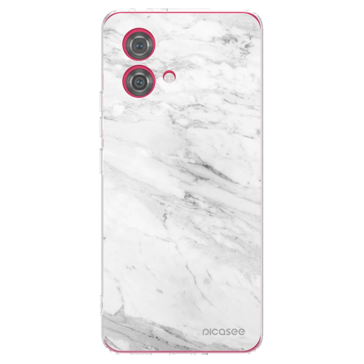 Picasee silikonski prozorni ovitek za Motorola Moto G84 5G - White marble