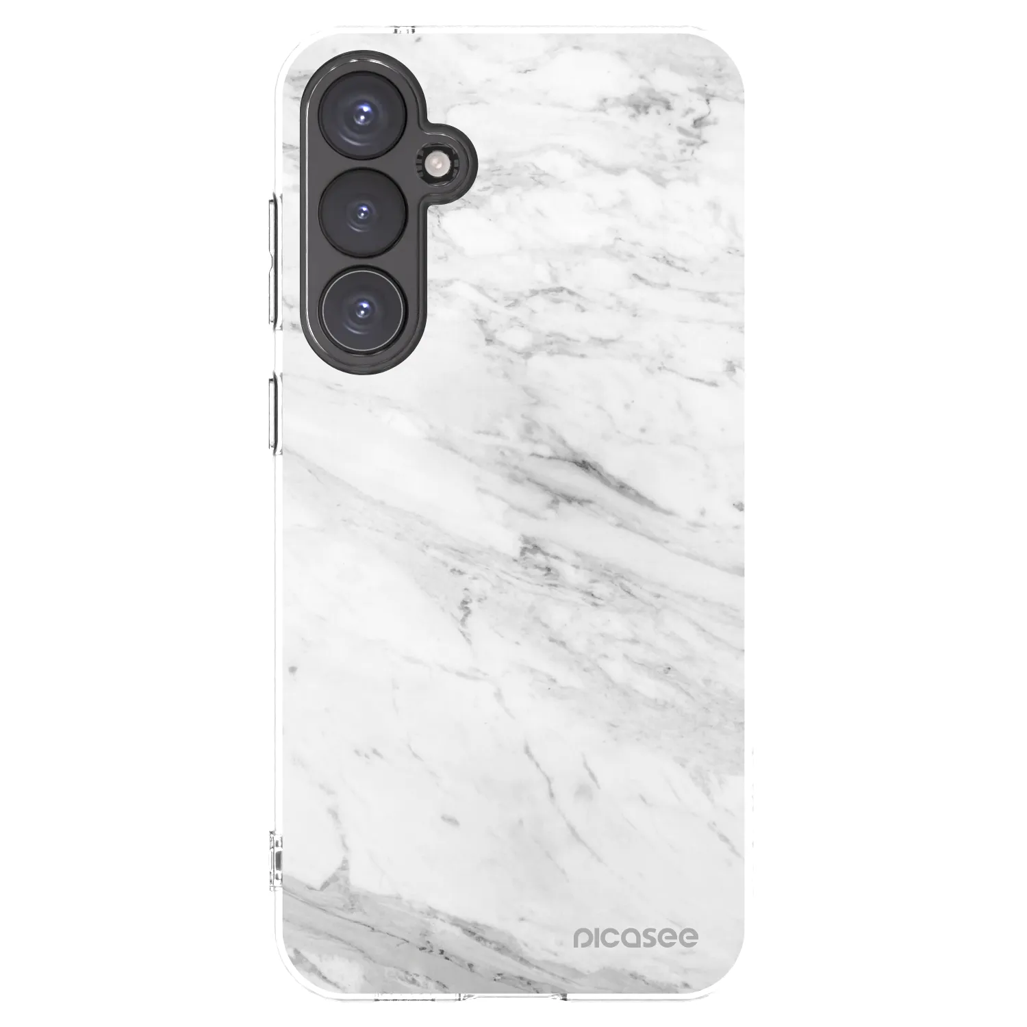 Picasee silikonski prozorni ovitek za Samsung Galaxy S23 FE S711B - White marble