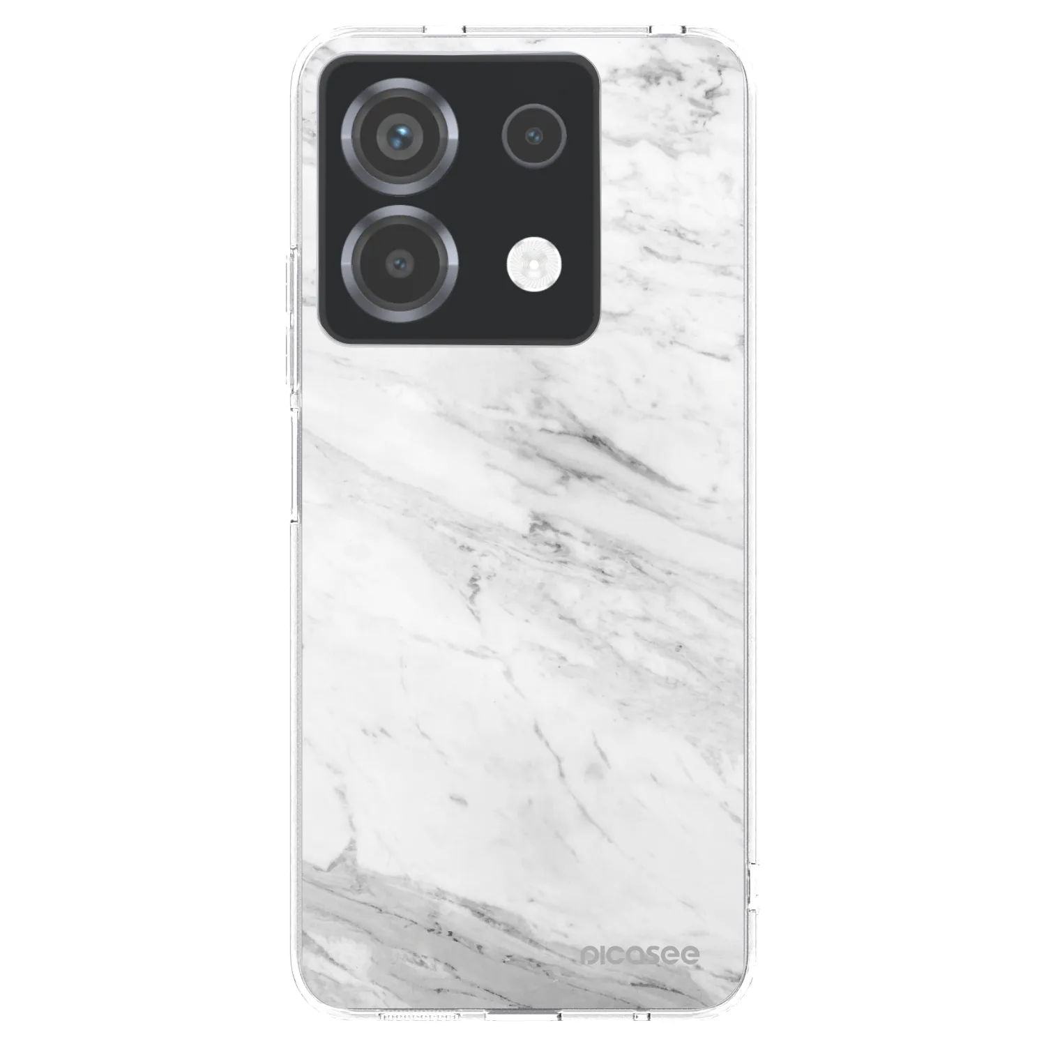 Picasee silikonski prozorni ovitek za Xiaomi Poco X6 - White marble
