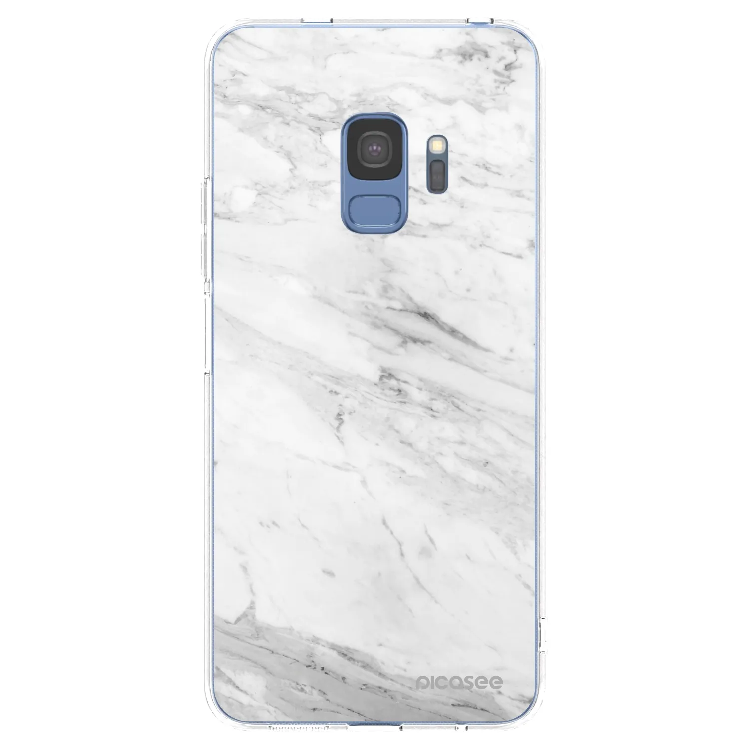 Picasee silikonski prozorni ovitek za Samsung Galaxy S9 G960F - White marble