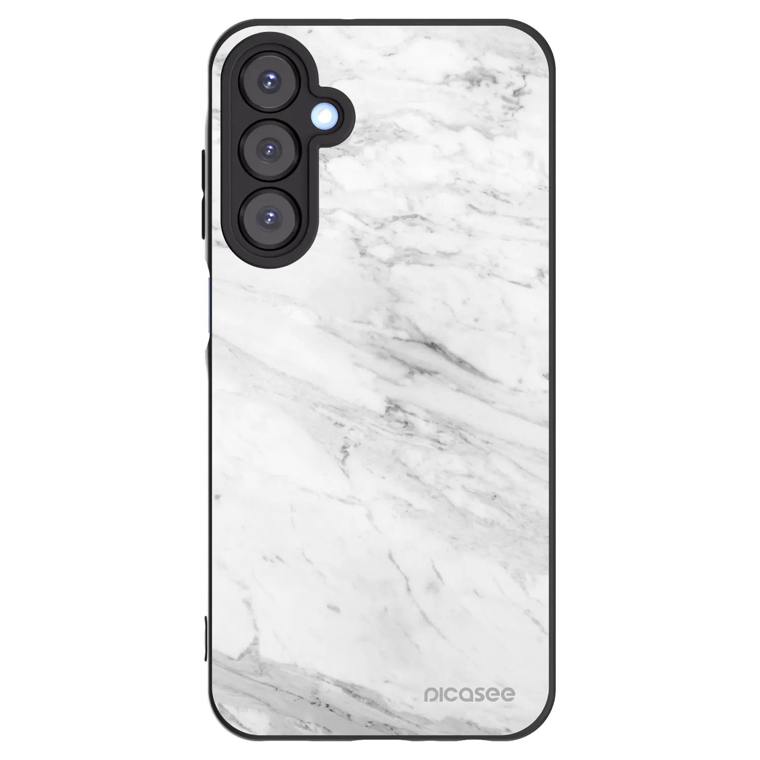 Picasee silikonski črni ovitek za Samsung Galaxy A25 A256B 5G - White marble