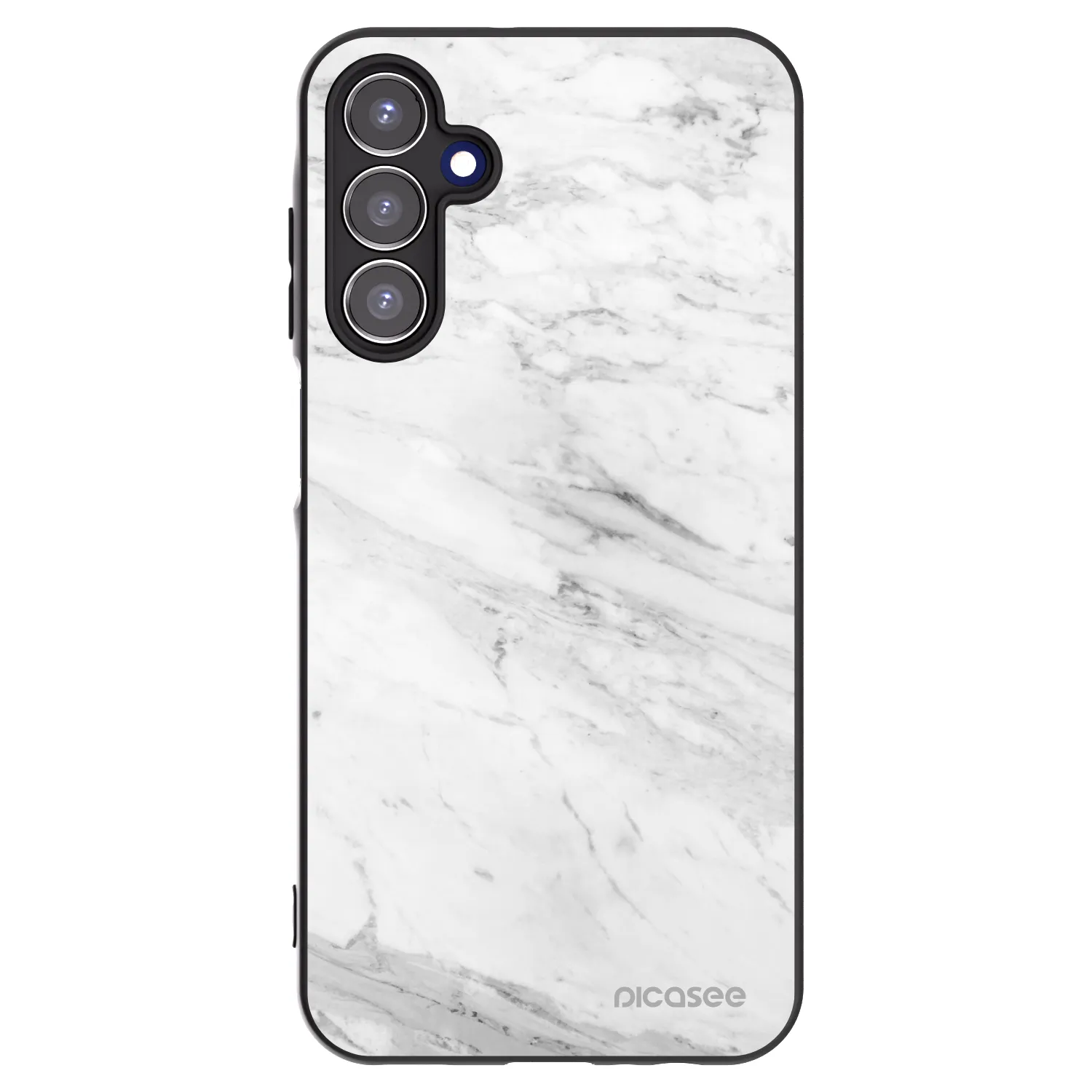 Picasee silikonski črni ovitek za Samsung Galaxy A15 A156B 5G - White marble