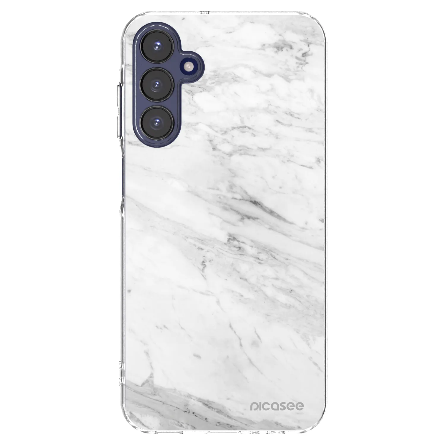 Picasee silikonski prozorni ovitek za Samsung Galaxy A15 A155F 4G - White marble