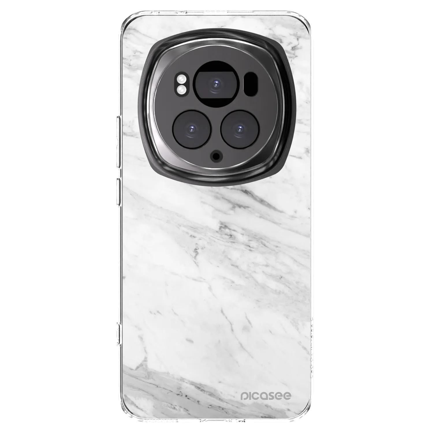 Picasee silikonski prozorni ovitek za Honor Magic6 Pro - White marble