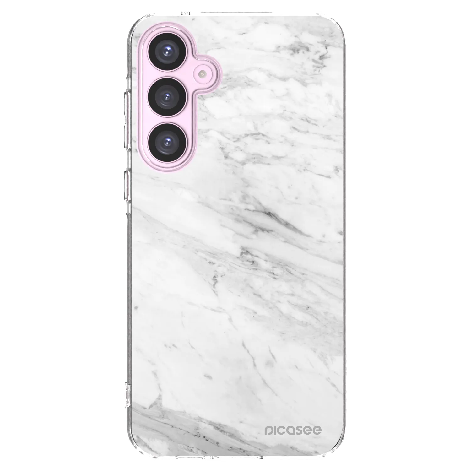 Picasee silikonski prozorni ovitek za Samsung Galaxy A55 5G A556B - White marble