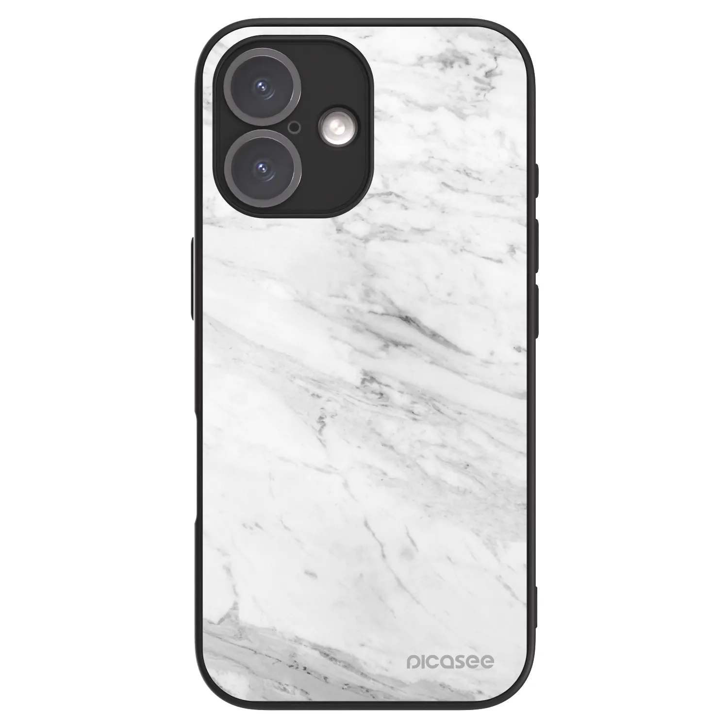 Picasee ULTIMATE CASE MagSafe za Apple iPhone 16 - White marble