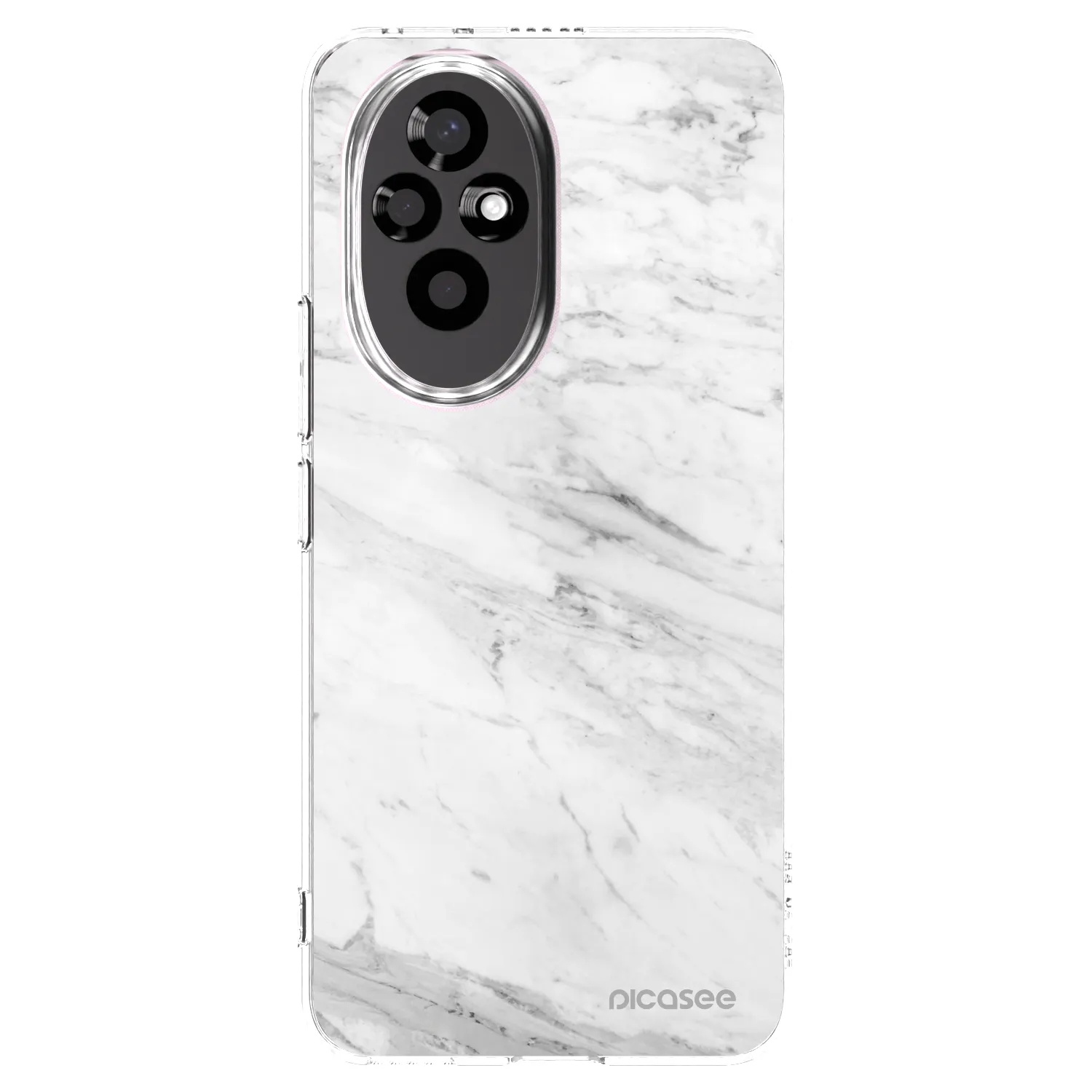 Picasee silikonski prozorni ovitek za Honor 200 5G - White marble