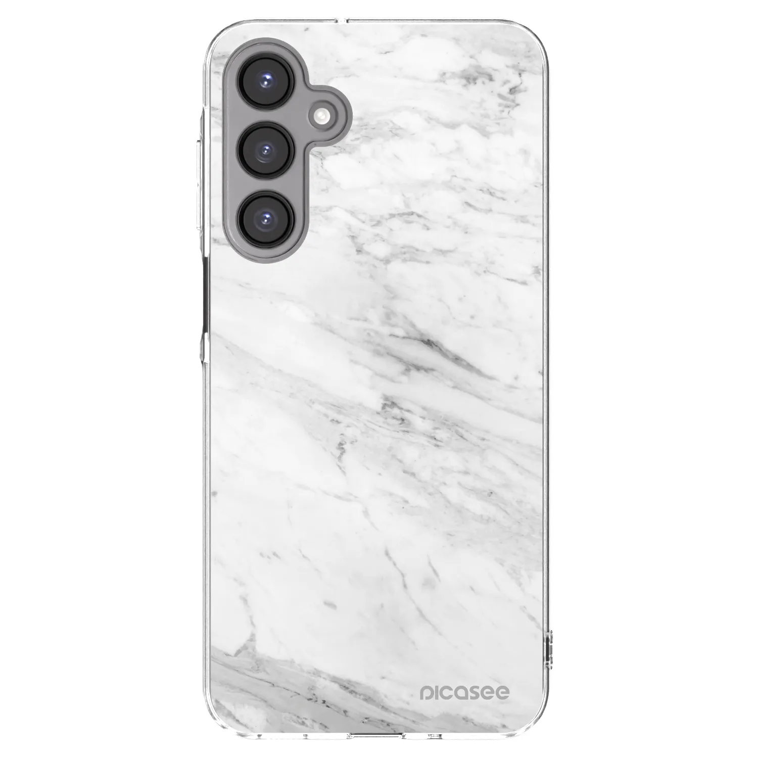 Picasee silikonski prozorni ovitek za Samsung Galaxy A16 5G - White marble