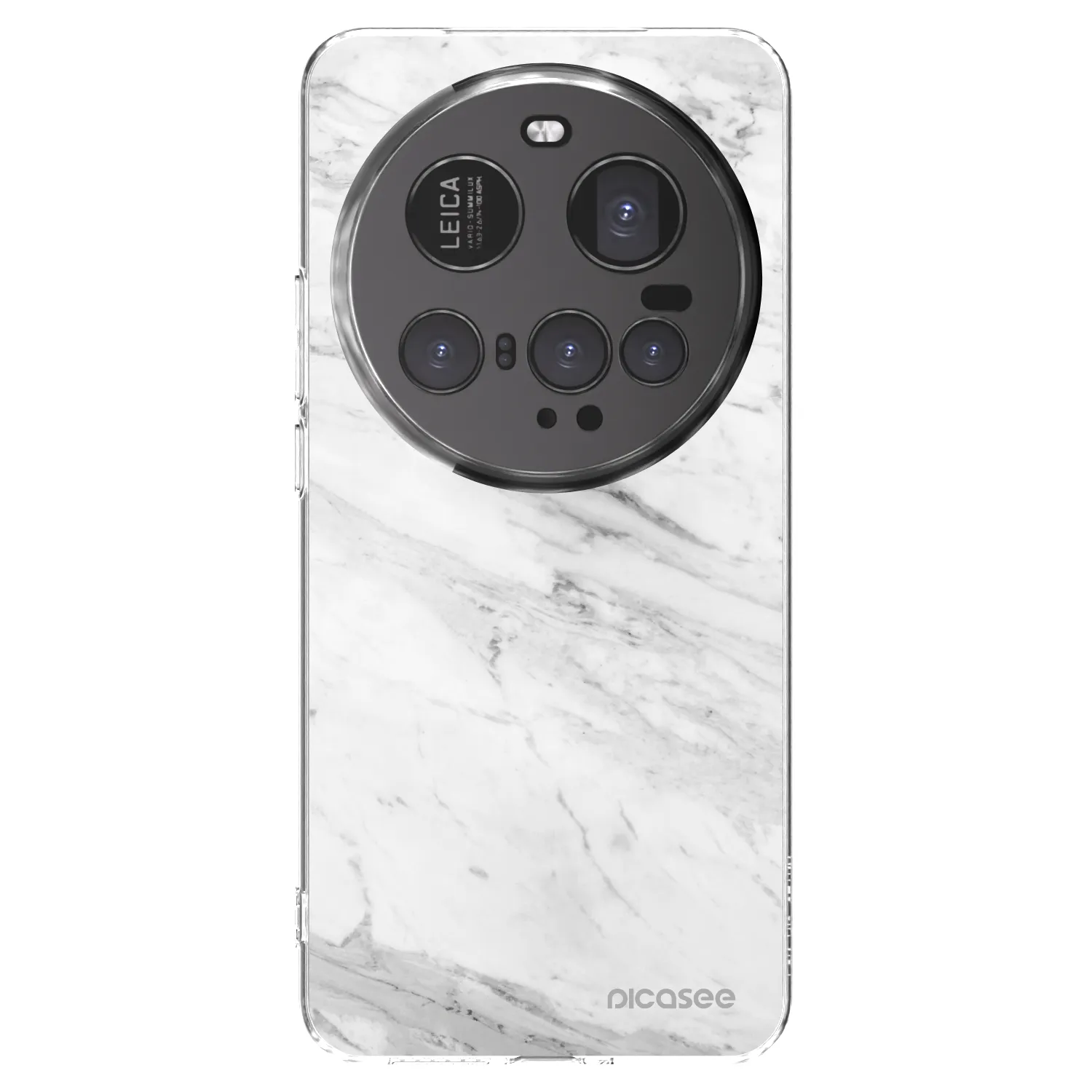 Picasee silikonski prozorni ovitek za Xiaomi 15 Ultra - White marble