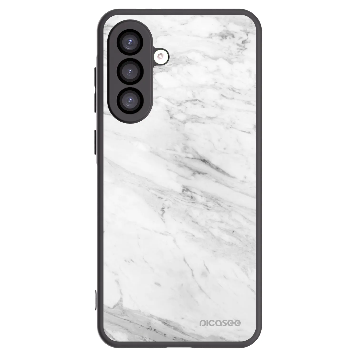 Picasee silikonski črni ovitek za Samsung Galaxy A26 5G A266B - White marble