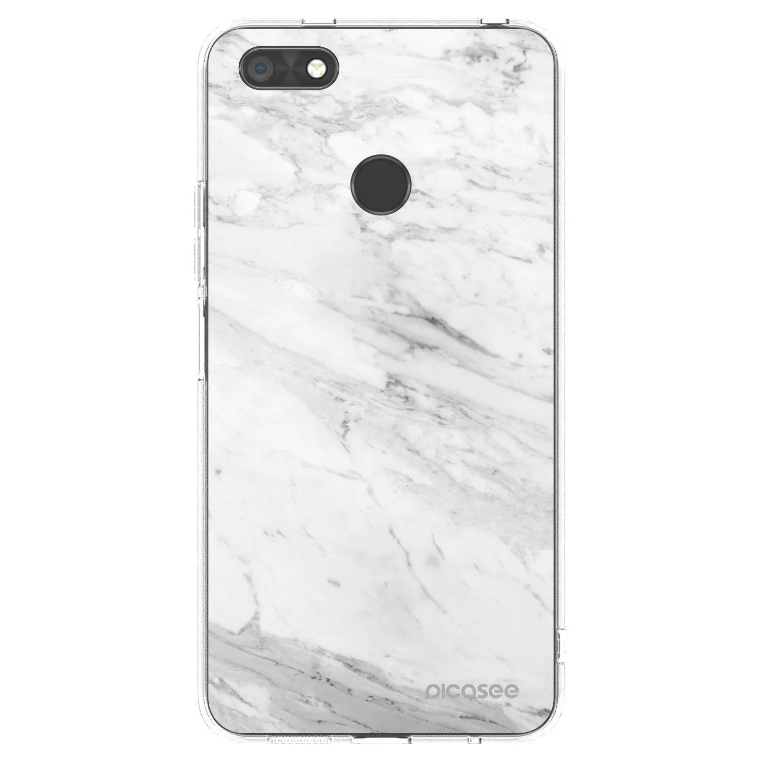 Picasee silikonski prozorni ovitek za Huawei P9 Lite Mini - White marble