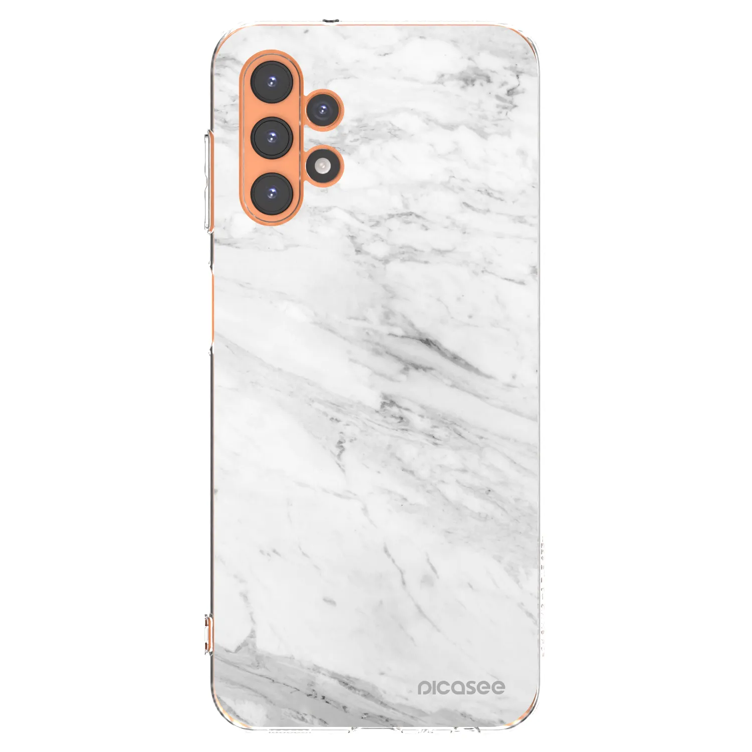 Picasee silikonski prozorni ovitek za Samsung Galaxy A13 5G - White marble