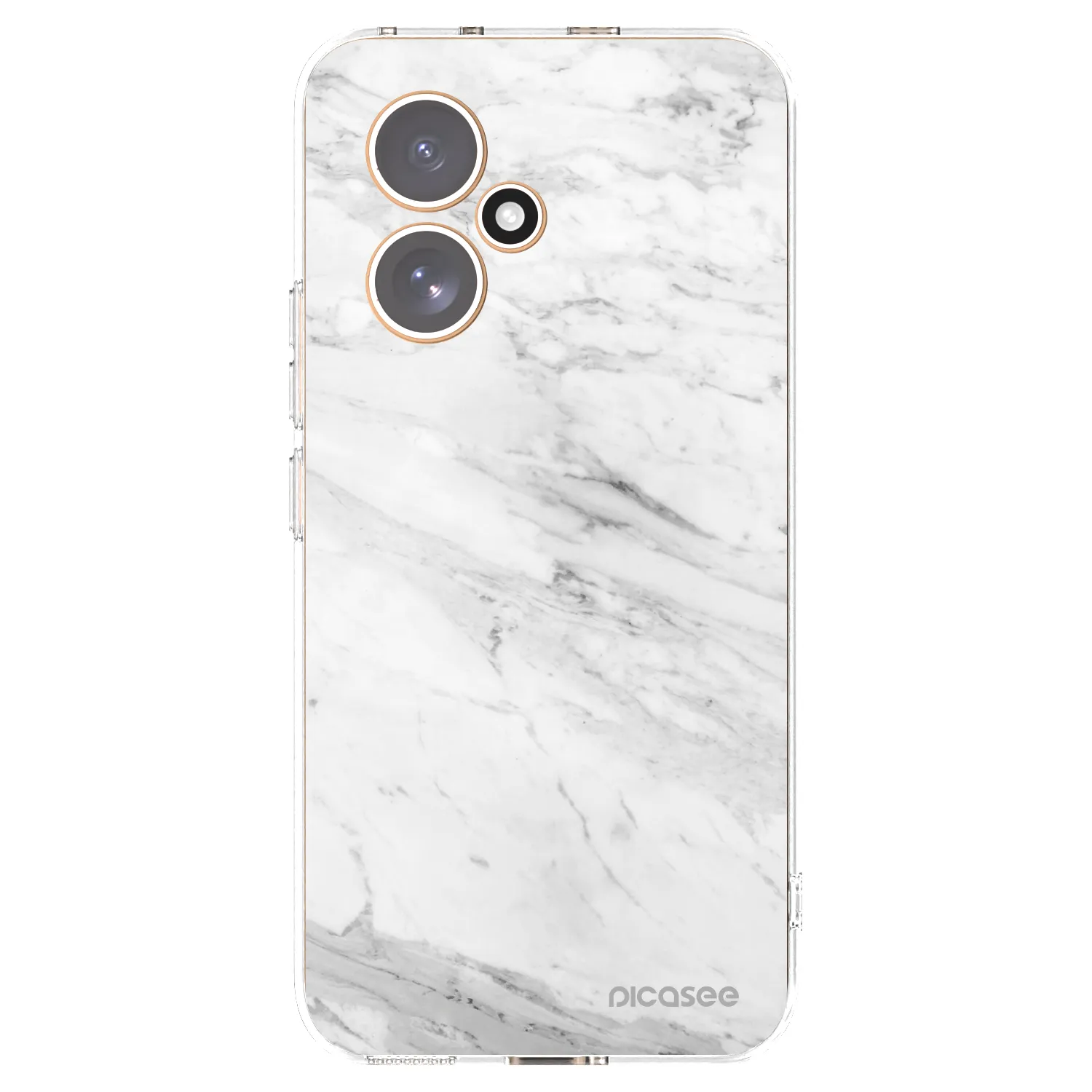 Picasee silikonski prozorni ovitek za Honor 400 5G - White marble