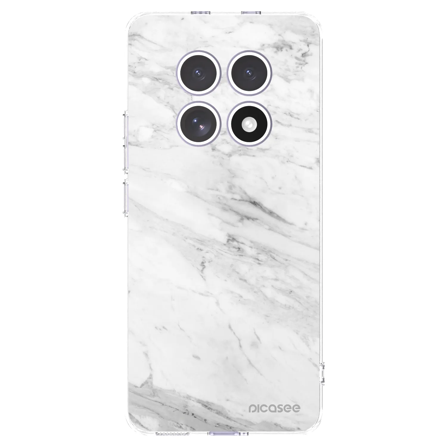 Picasee silikonski prozorni ovitek za Xiaomi Redmi Note 15 - White marble