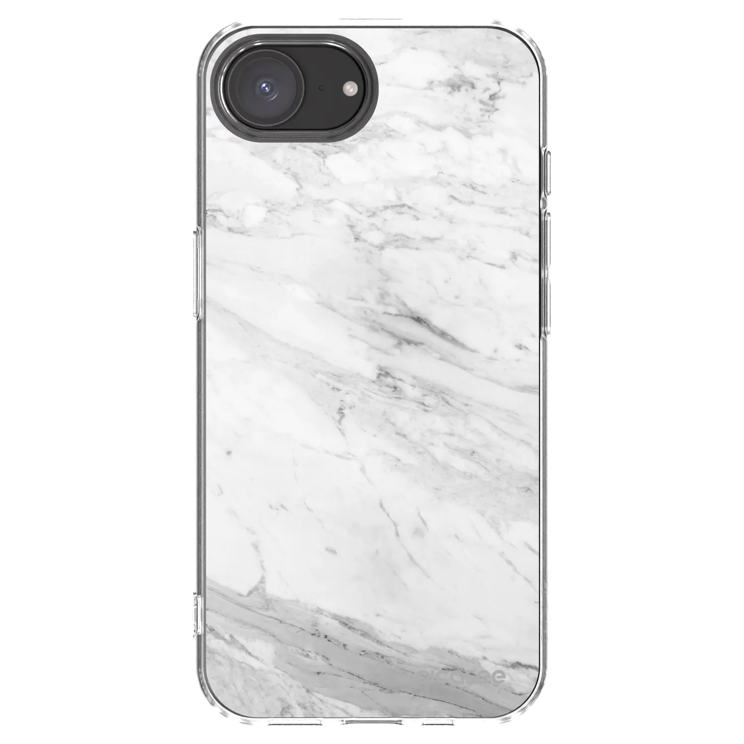 Picasee silikonski prozorni ovitek za Apple iPhone 17e - White marble