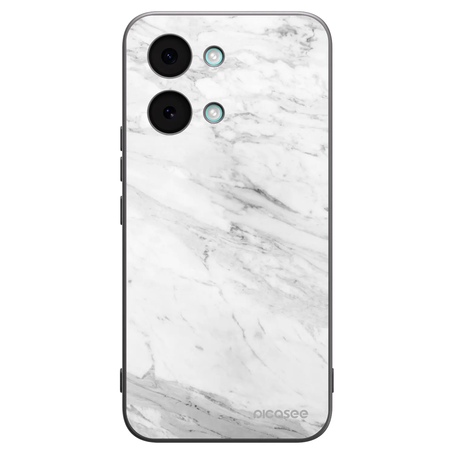 Picasee silikonski črni ovitek za Xiaomi Poco X8 Pro Max - White marble