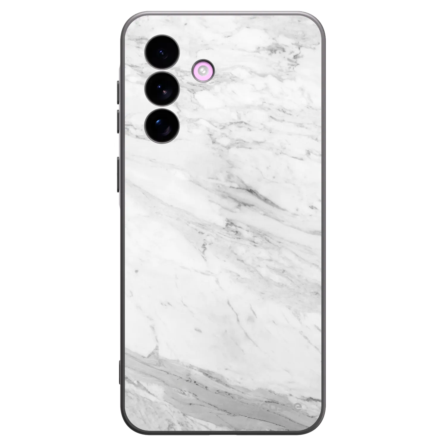 Picasee silikonski črni ovitek za Samsung Galaxy A57 5G - White marble