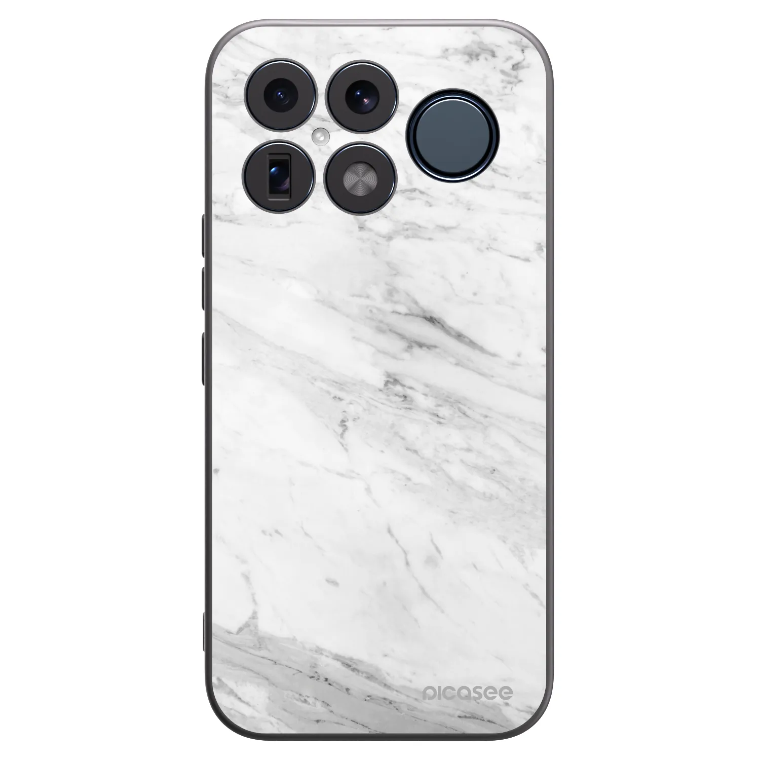Picasee silikonski črni ovitek za Xiaomi Poco F8 Ultra - White marble