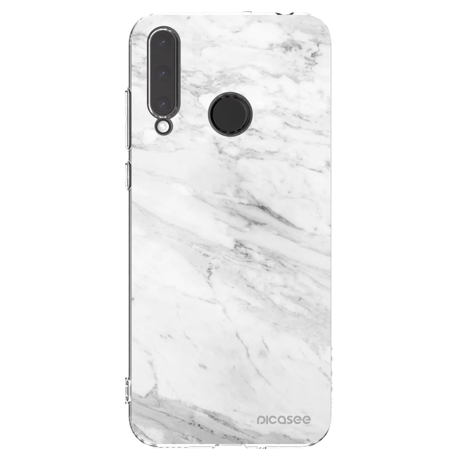 Picasee silikonski prozorni ovitek za Honor 20 Lite - White marble