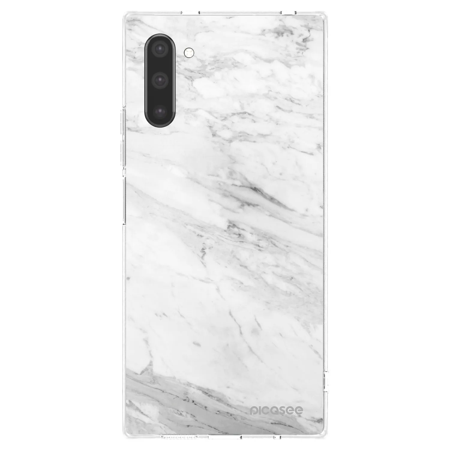 Picasee silikonski prozorni ovitek za Samsung Galaxy Note 10 N970F - White marble