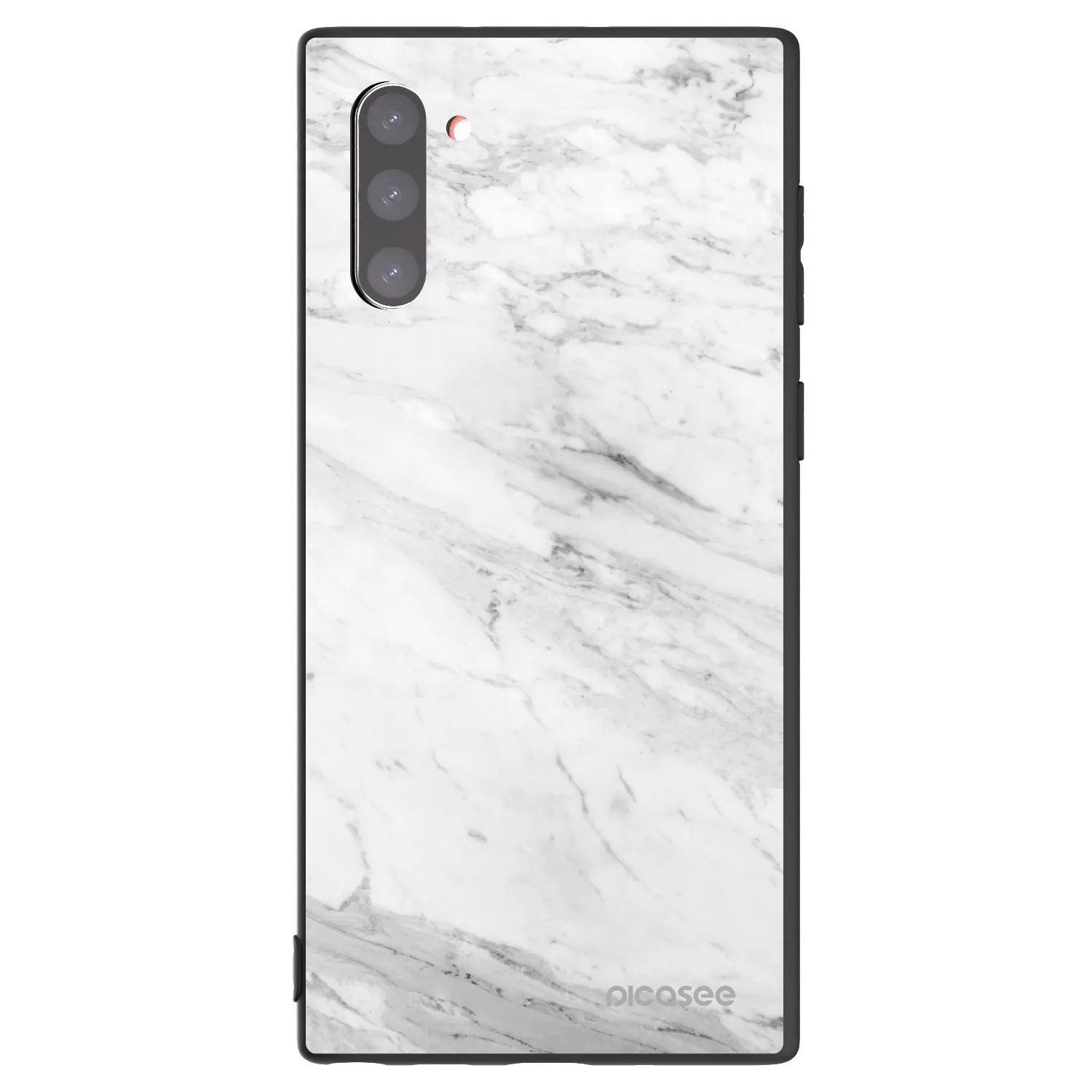 Picasee silikonski črni ovitek za Samsung Galaxy Note 10 N970F - White marble