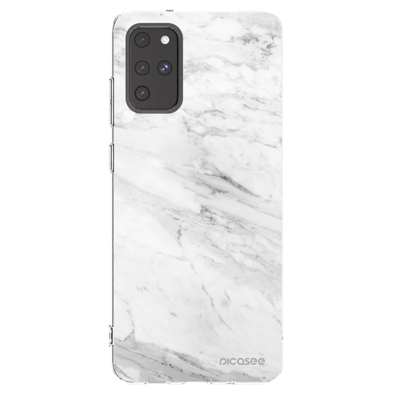 Picasee silikonski prozorni ovitek za Samsung Galaxy S20+ G985F - White marble