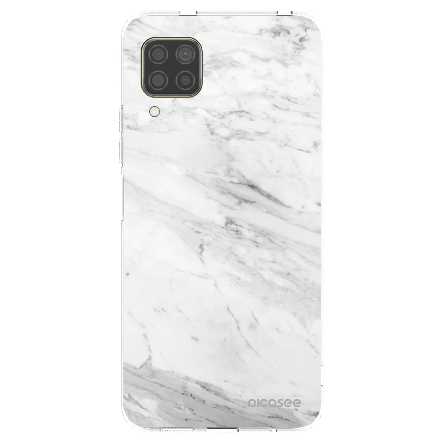 Picasee silikonski prozorni ovitek za Huawei P40 Lite - White marble