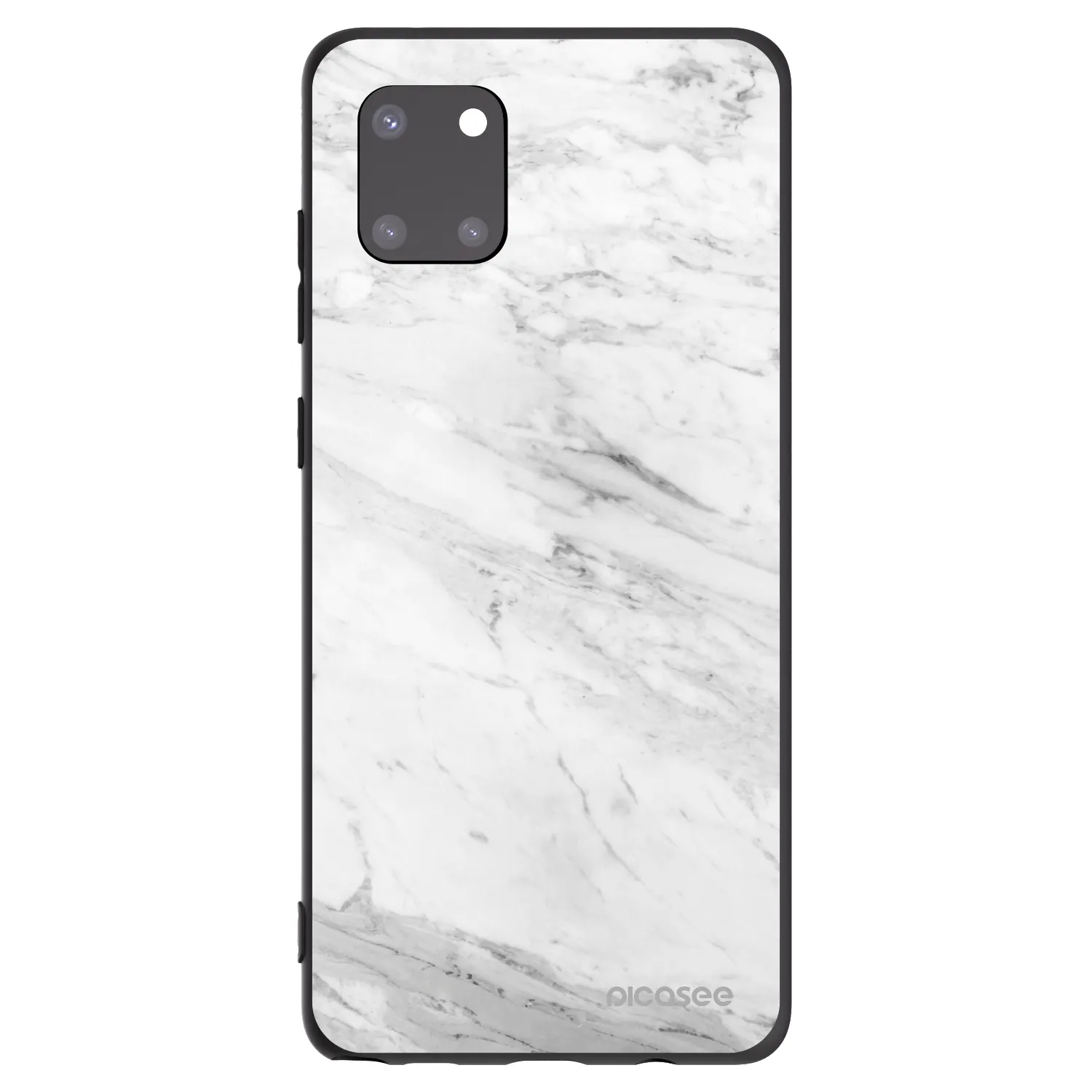 Picasee silikonski črni ovitek za Samsung Galaxy Note 10 Lite N770F - White marble