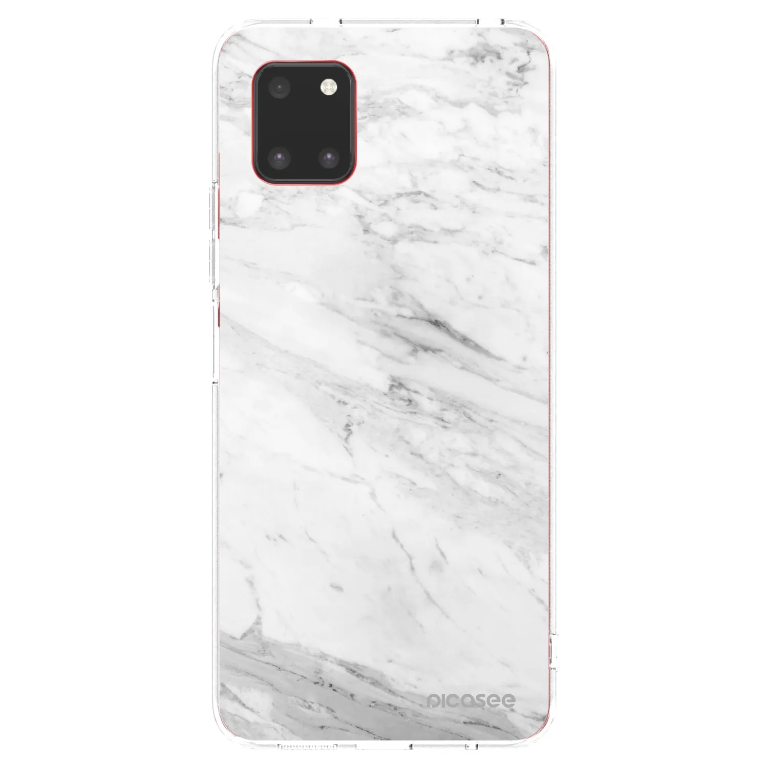 Picasee silikonski prozorni ovitek za Samsung Galaxy Note 10 Lite N770F - White marble