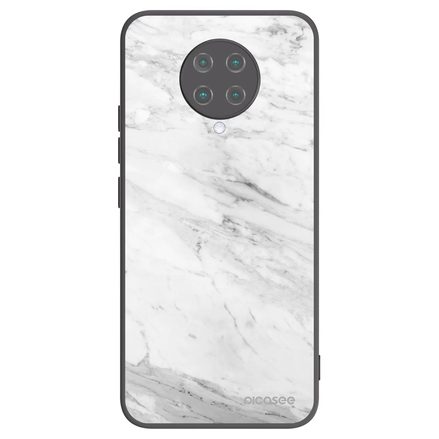 Picasee silikonski črni ovitek za Xiaomi Poco F2 Pro - White marble