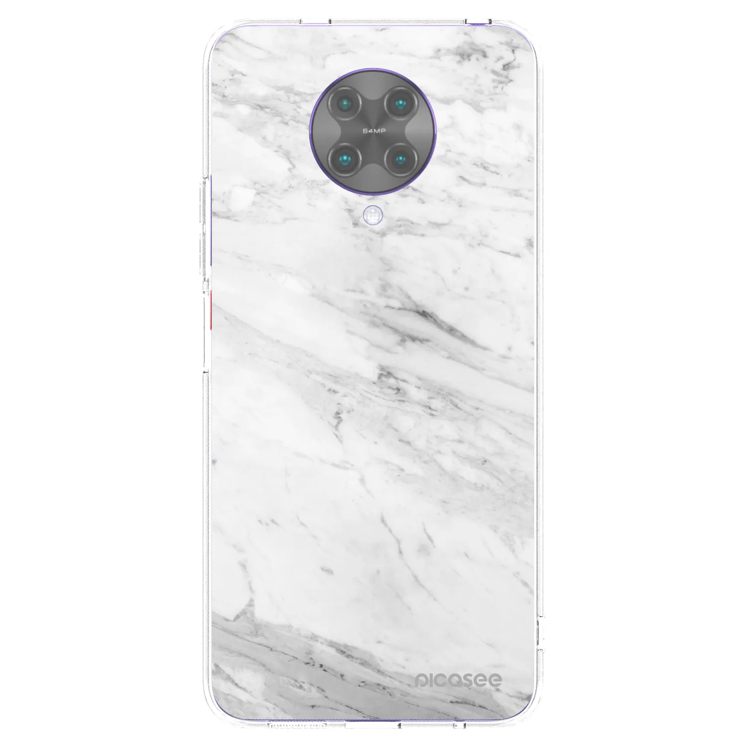 Picasee silikonski prozorni ovitek za Xiaomi Poco F2 Pro - White marble