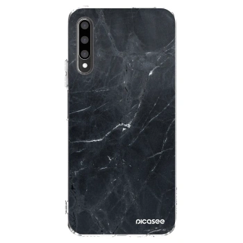 Picasee silikonski prozorni ovitek za Honor 9X Pro - Black marble